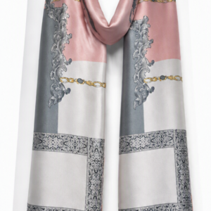 Blush Chain Satin Scarf